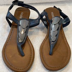 Nicole Wedge sling back sandals